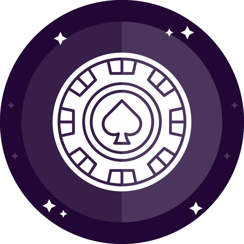 Chip Solid badges Icon vector