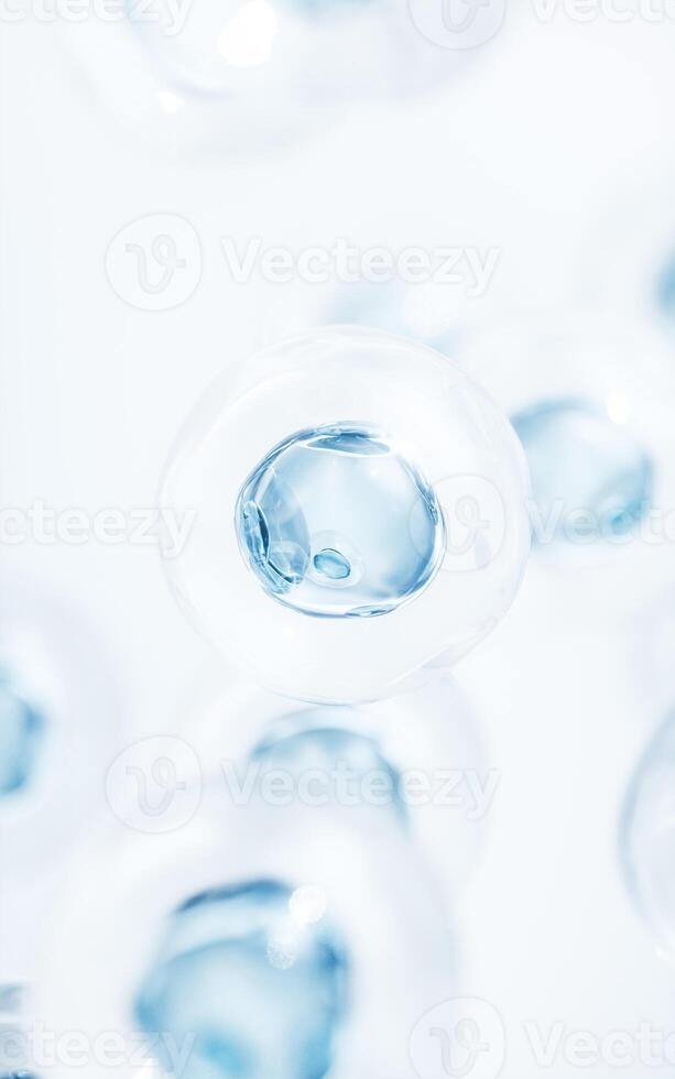 Transparent blue cells background, 3d rendering. photo