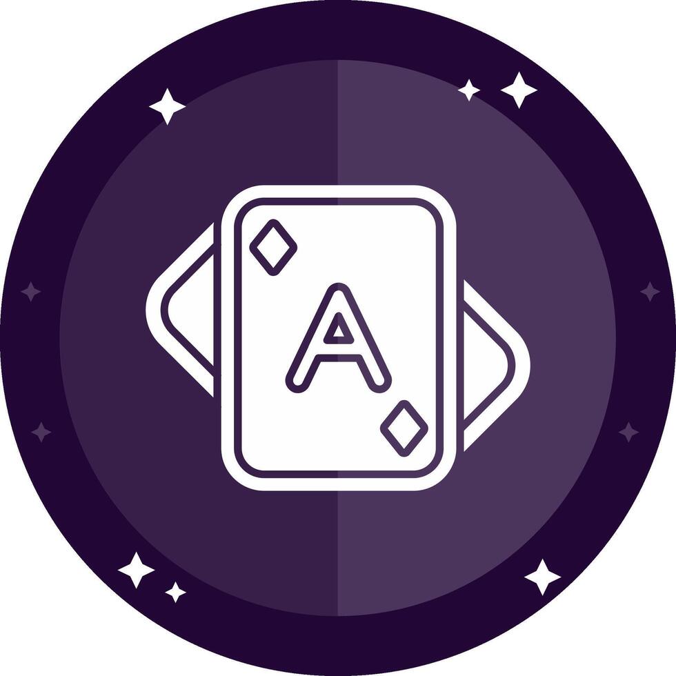 Aces Solid badges Icon vector