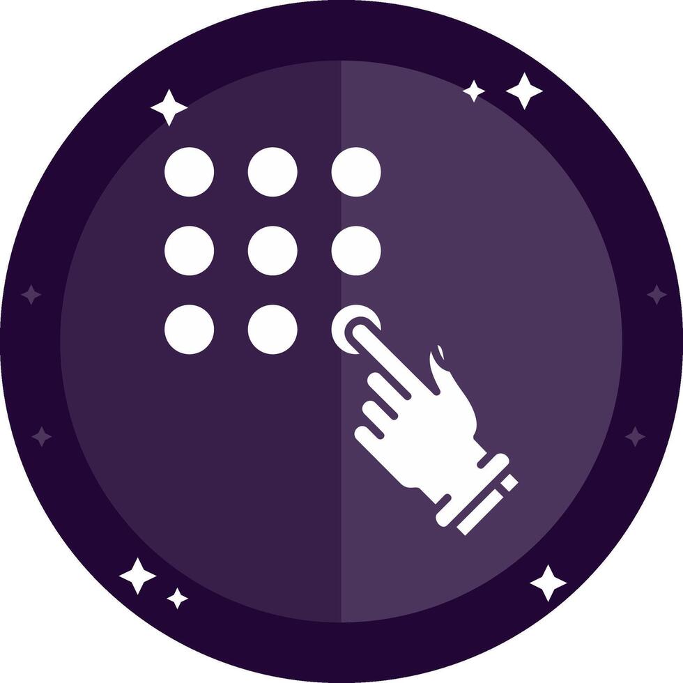 Password Lock Solid badges Icon vector