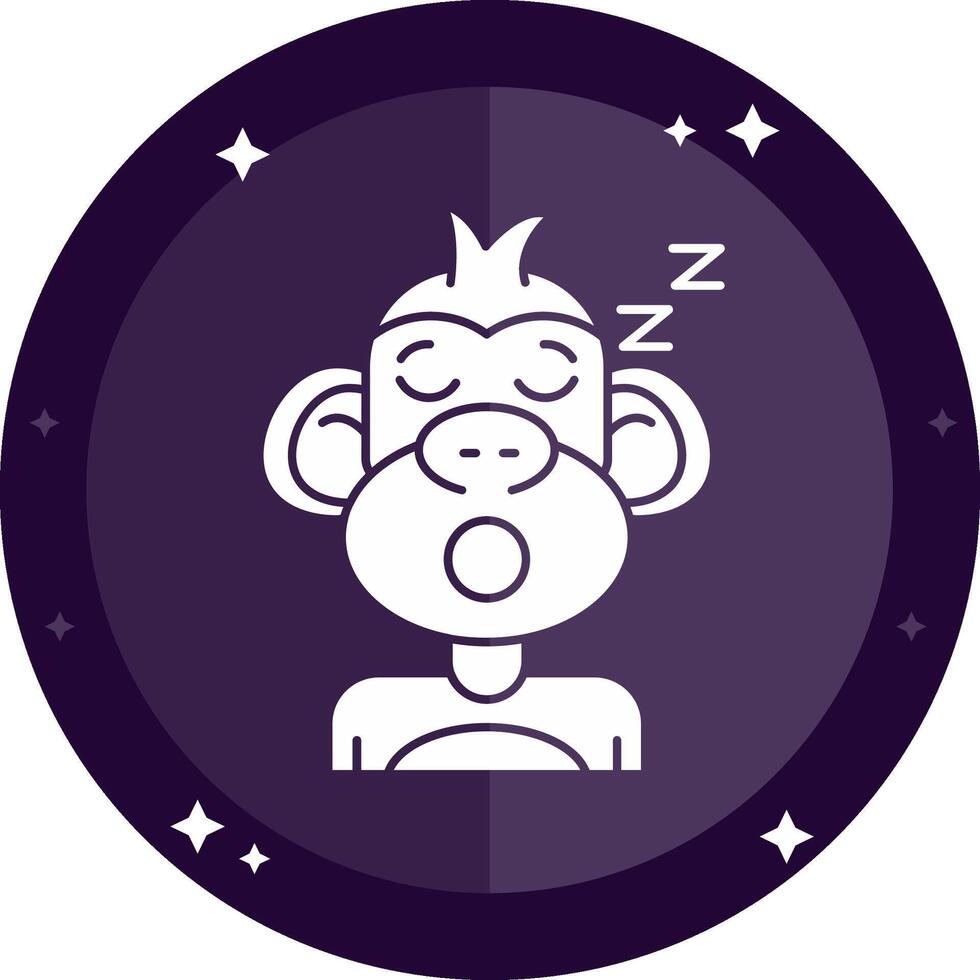 Sleep Solid badges Icon vector