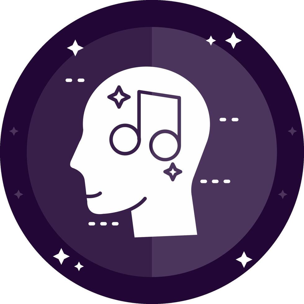 Music Solid badges Icon vector