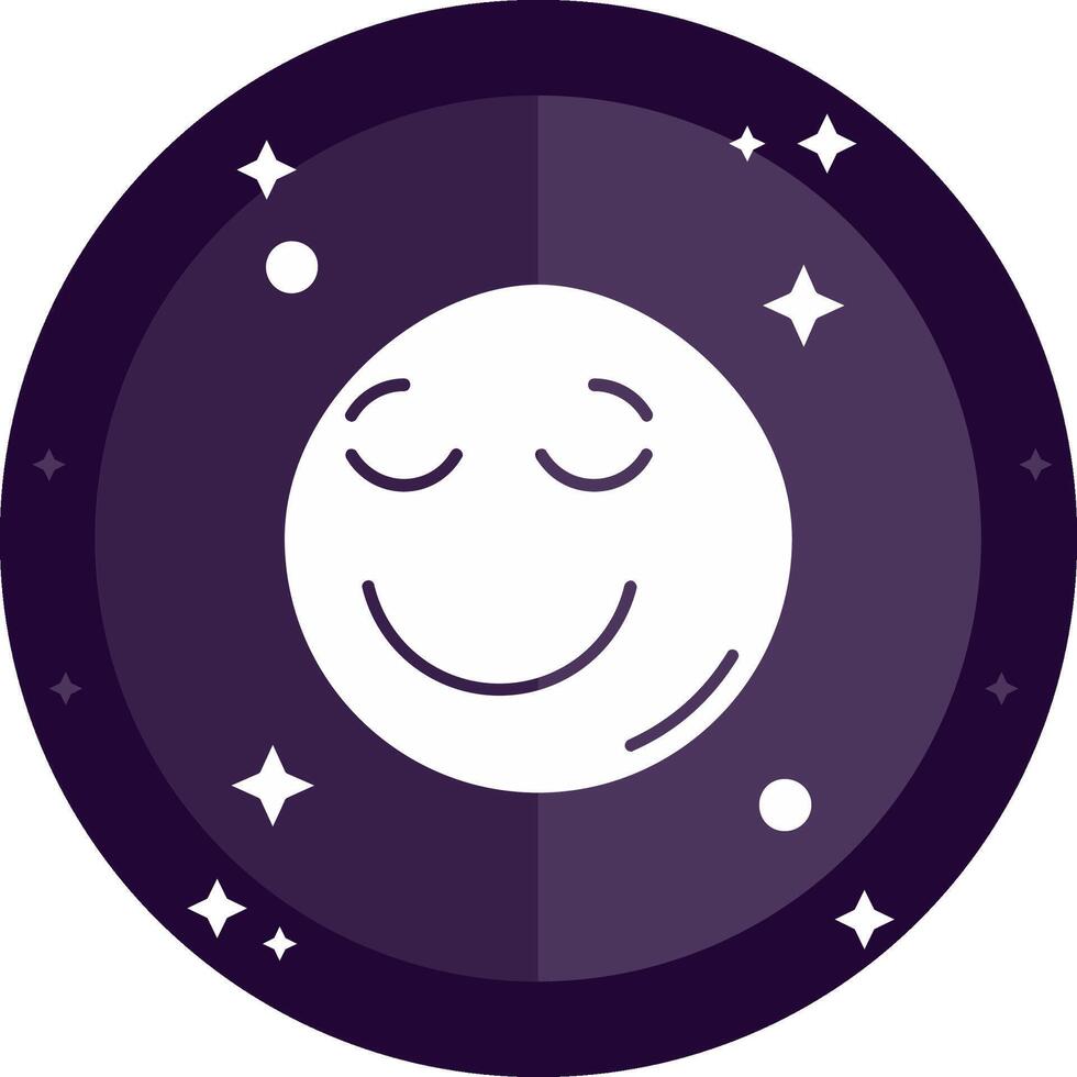 Relieved Solid badges Icon vector