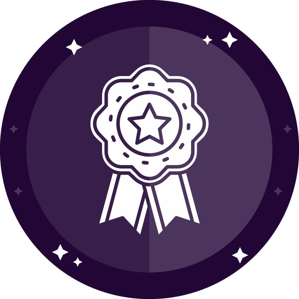 Medal Solid badges Icon vector