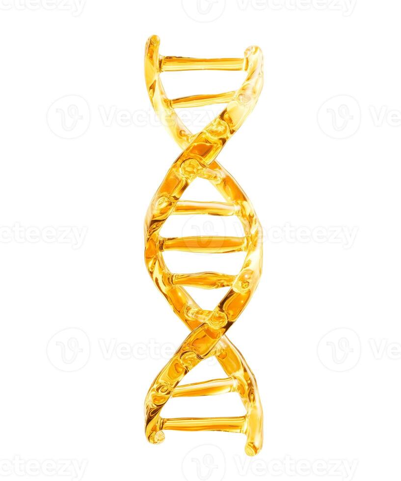 DNA with biology and chemical concept, 3d rendering. photo