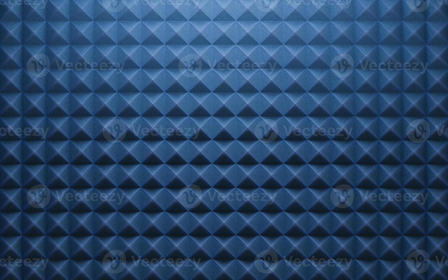 Triangle shape sound-absorbing cotton background, 3d rendering. photo