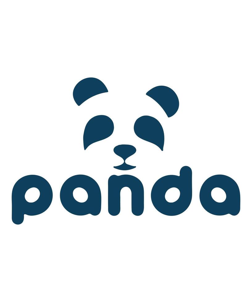 Panda logo vector tshirt design