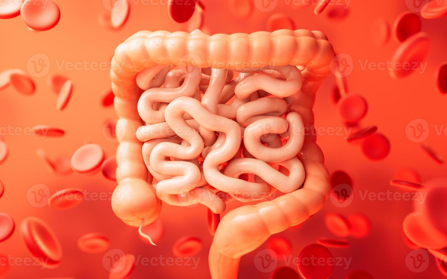 intestinal tracto con digestivo salud concepto, 3d representación. foto