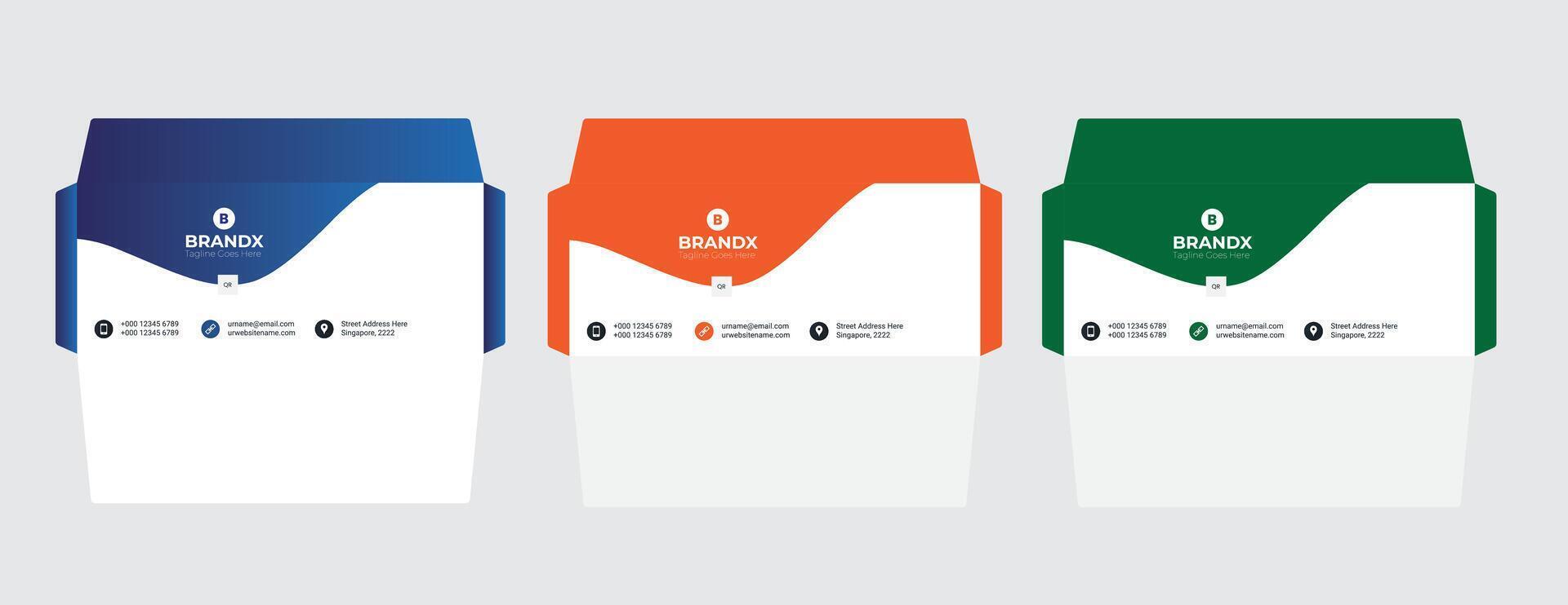 Corporate Envelope Design vector