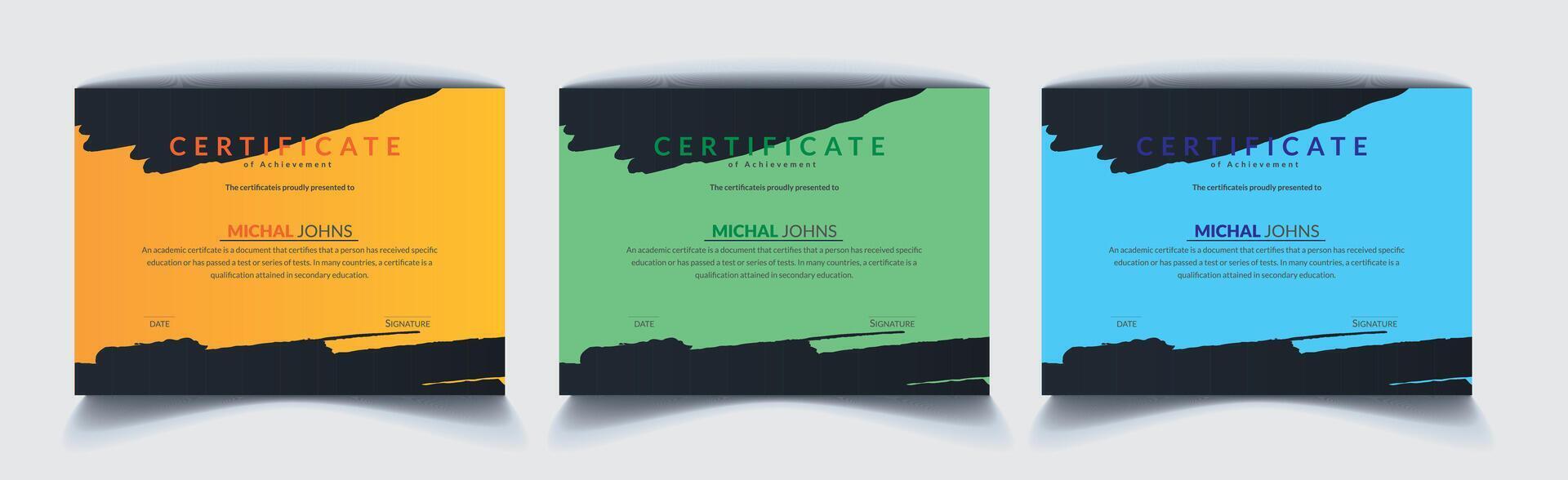 Corporate Certificate Design vector