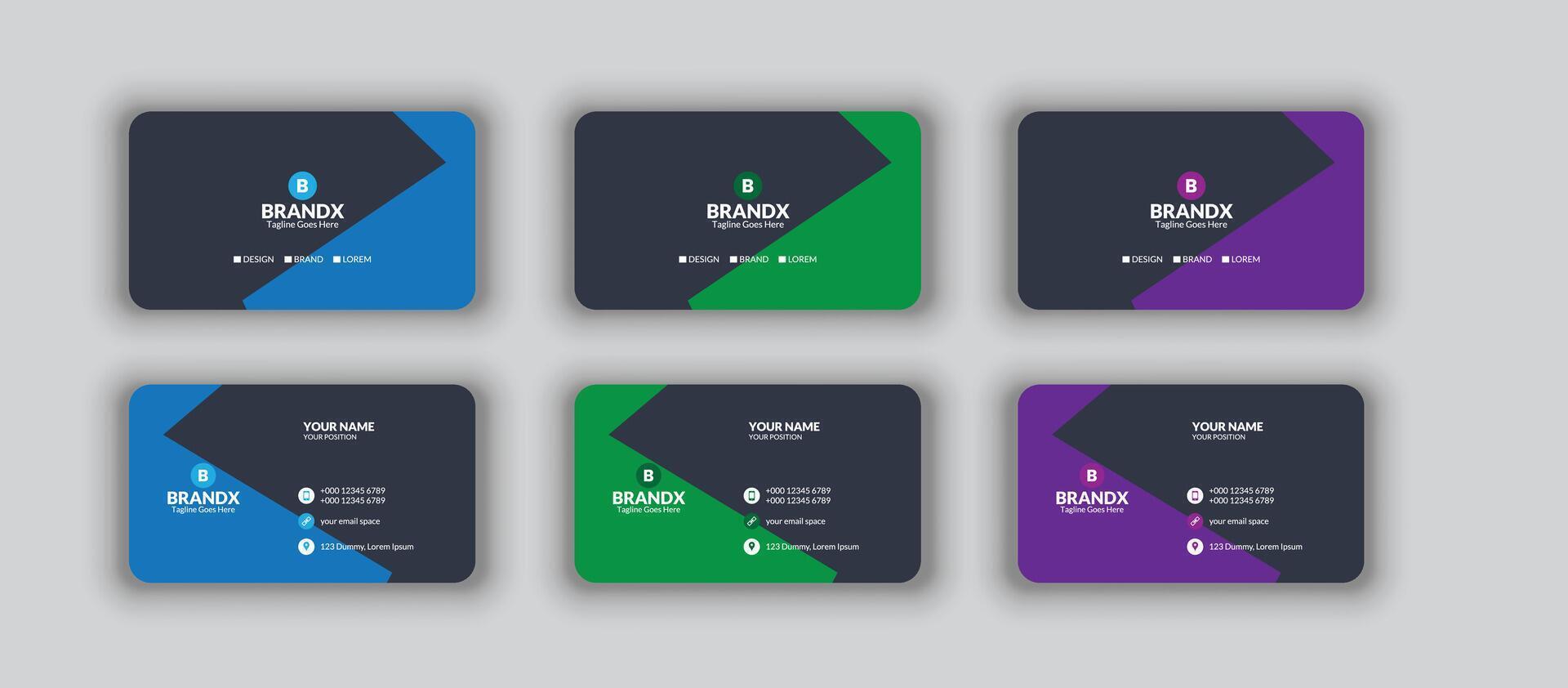 Business Card D vector