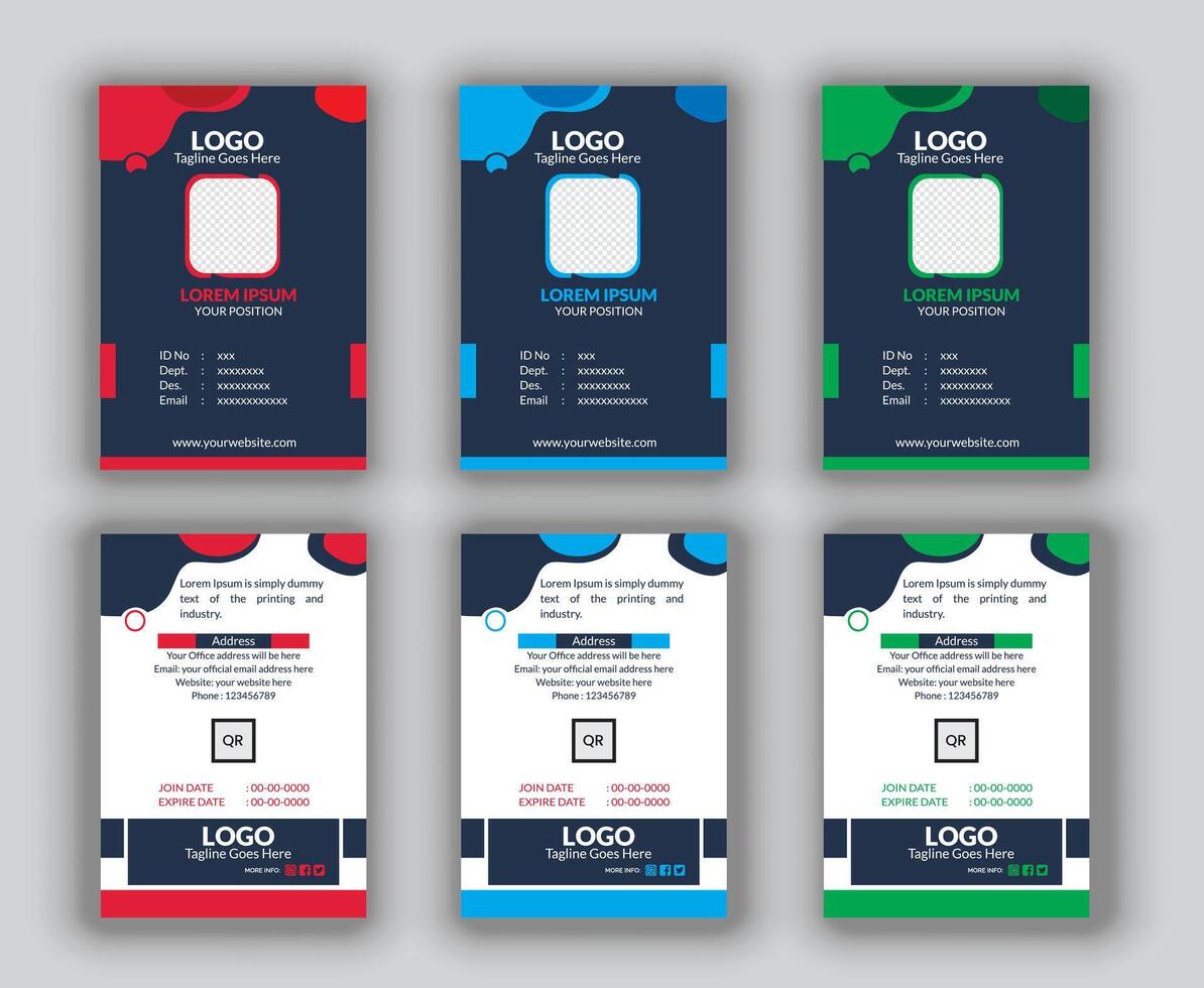 Business ID Card Design vector