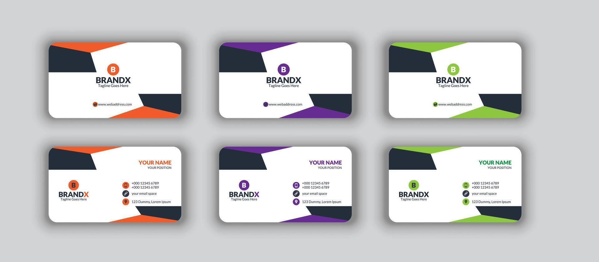 Business Card D vector