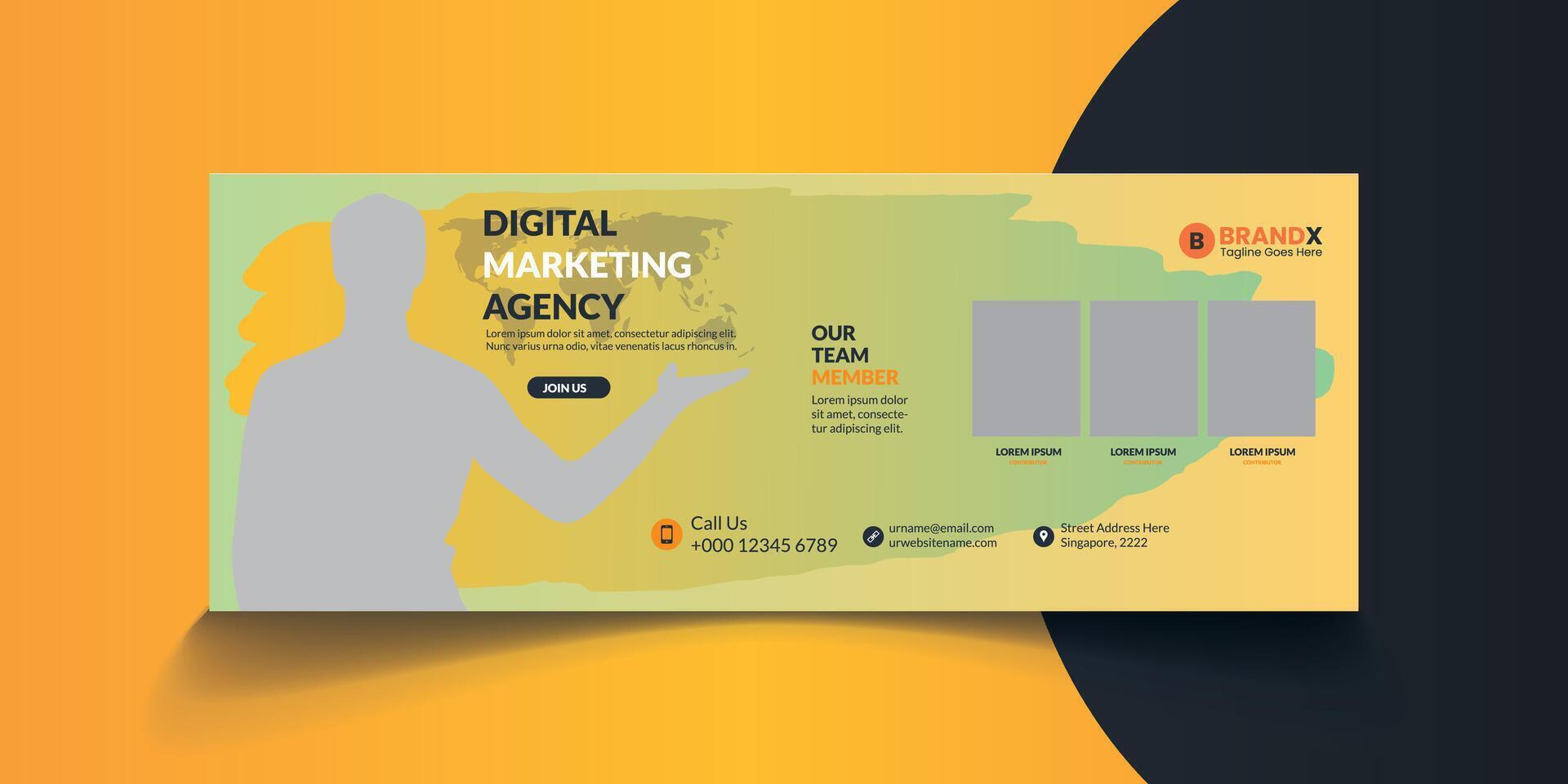 Facebook Cover Design vector