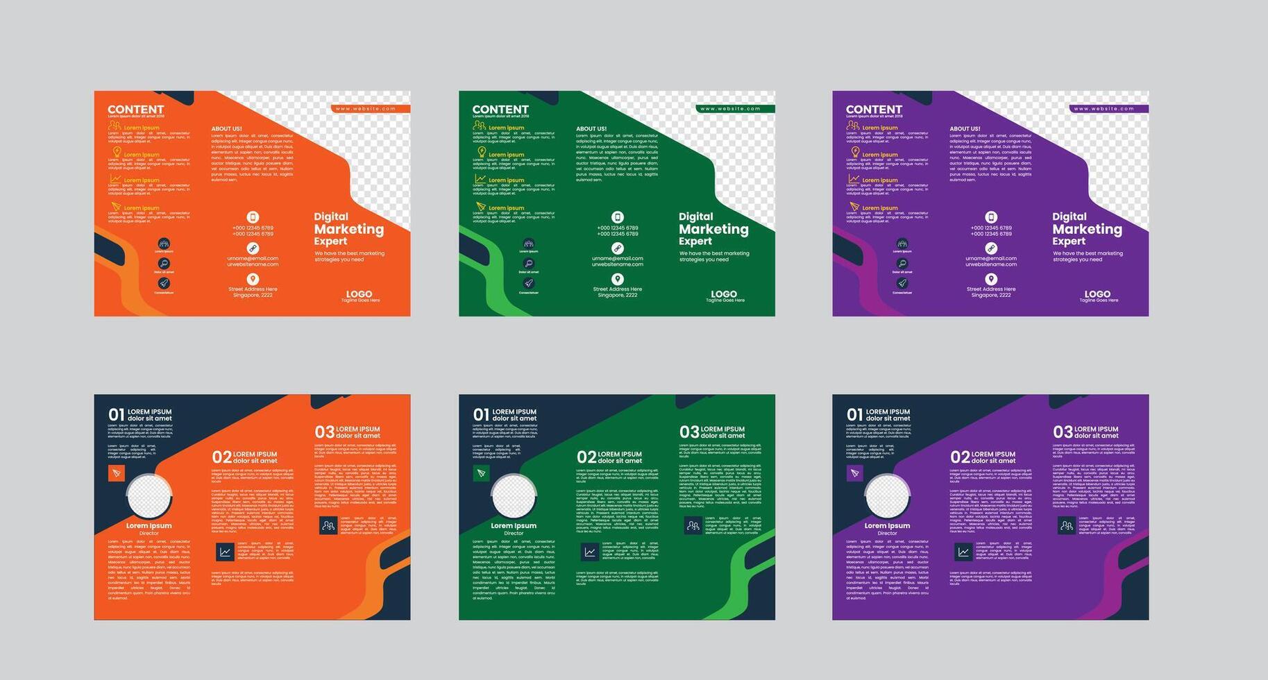 Tri Fold Brochure Design vector