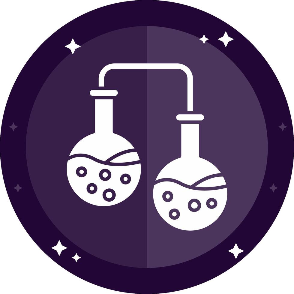 Experiment Solid badges Icon vector
