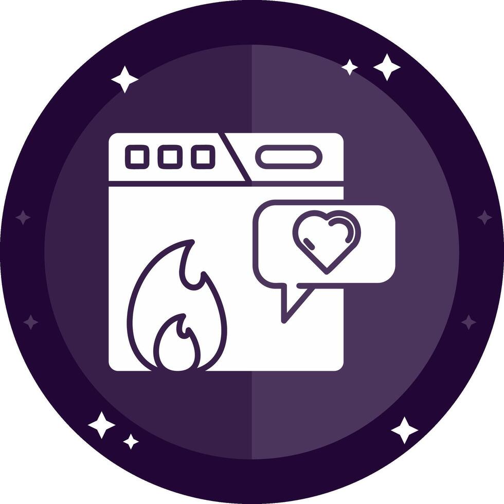 Trending Solid badges Icon vector