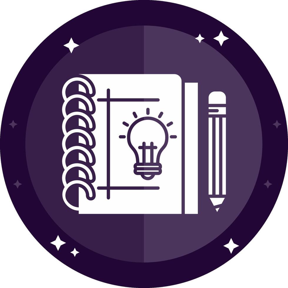Sketchbook Solid badges Icon vector