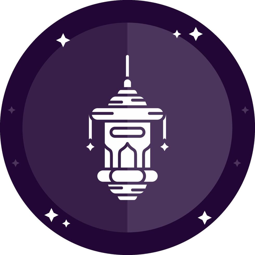 Oil lamp Solid badges Icon vector