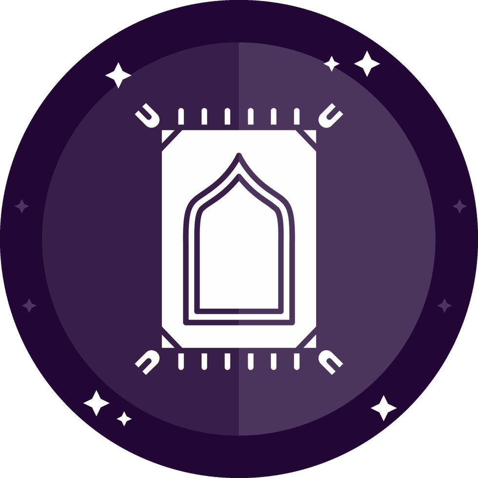 Prayer mate Solid badges Icon vector