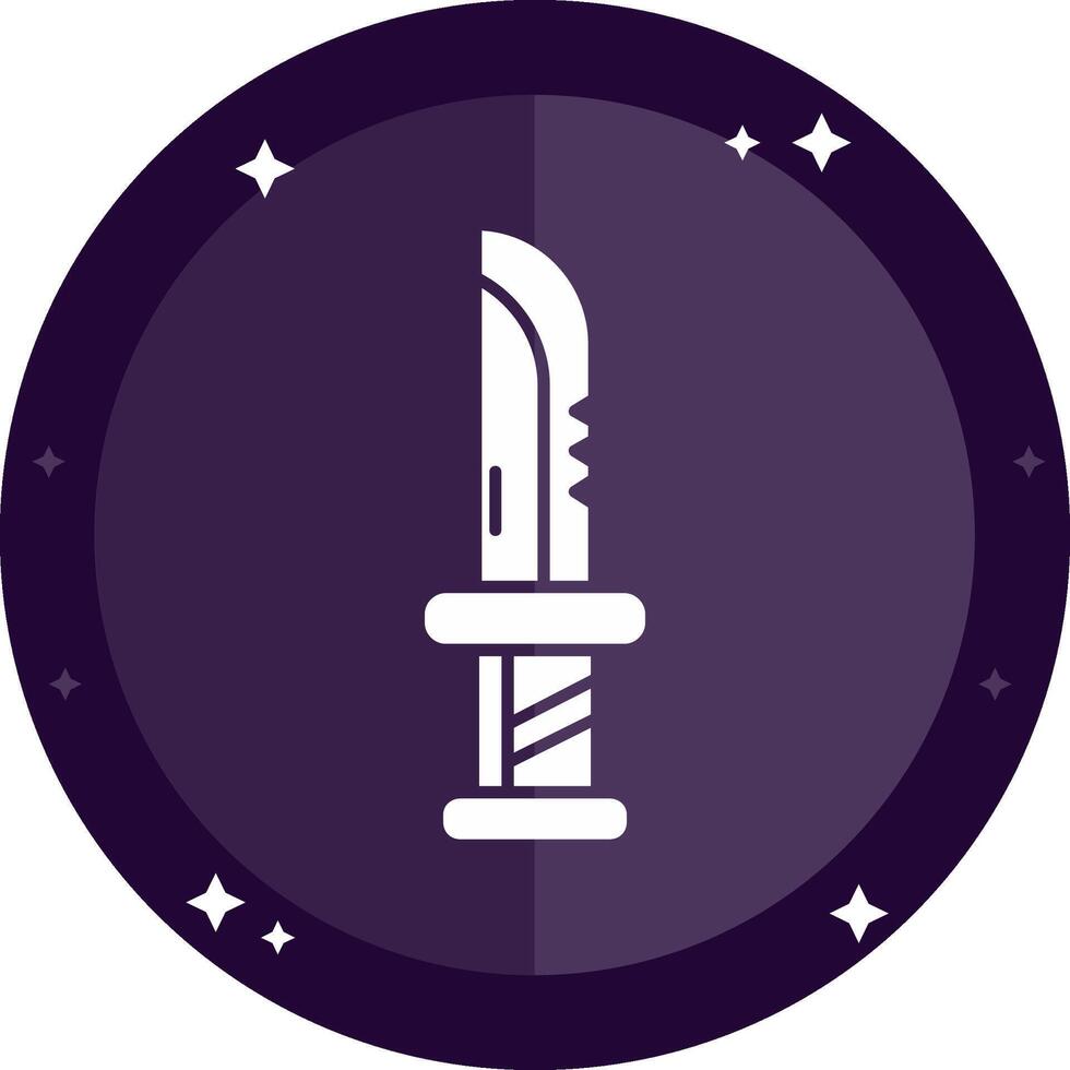 Dagger Solid badges Icon vector