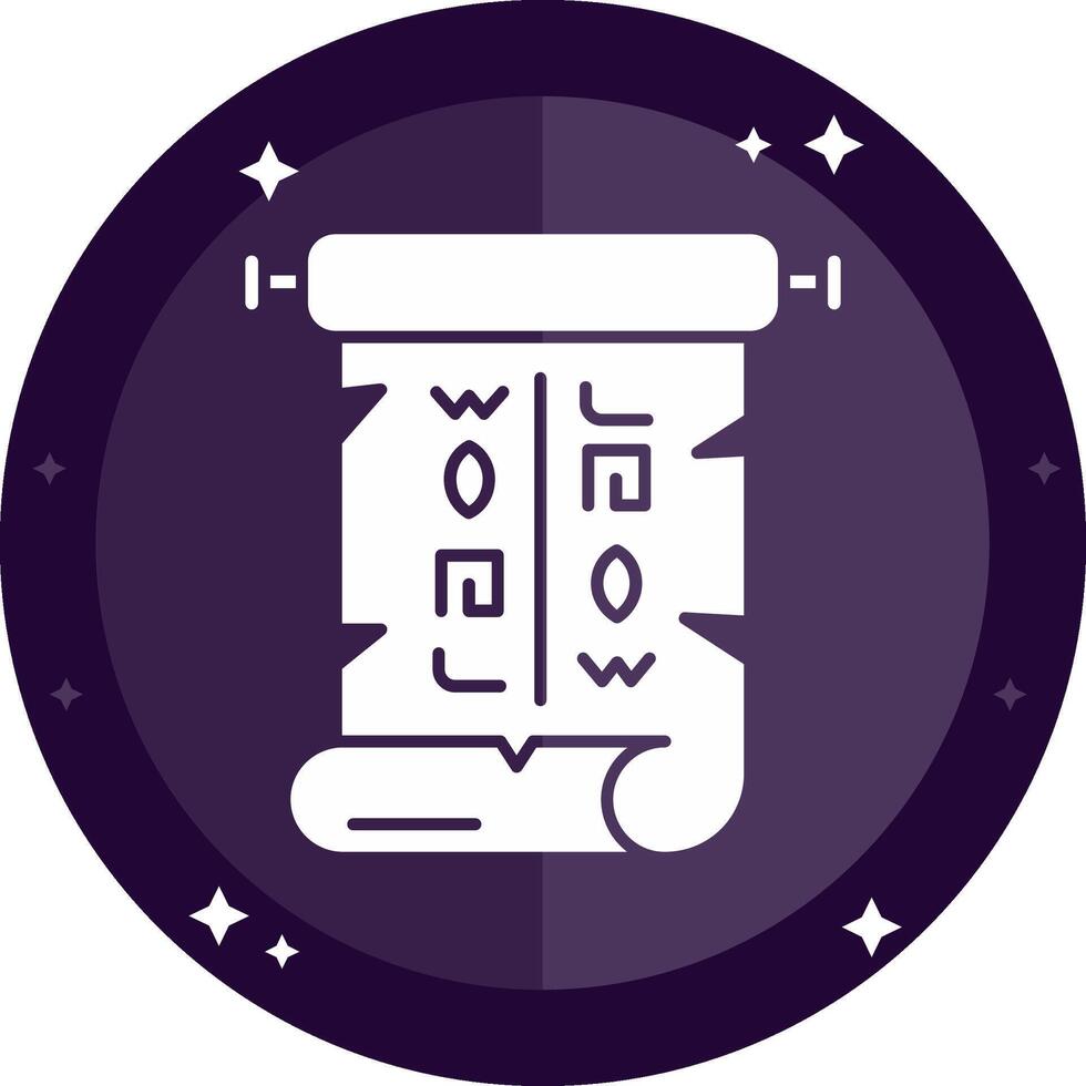 Papyrus Solid badges Icon vector