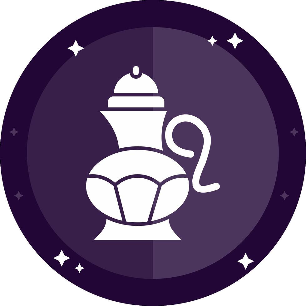 Tea pot Solid badges Icon vector