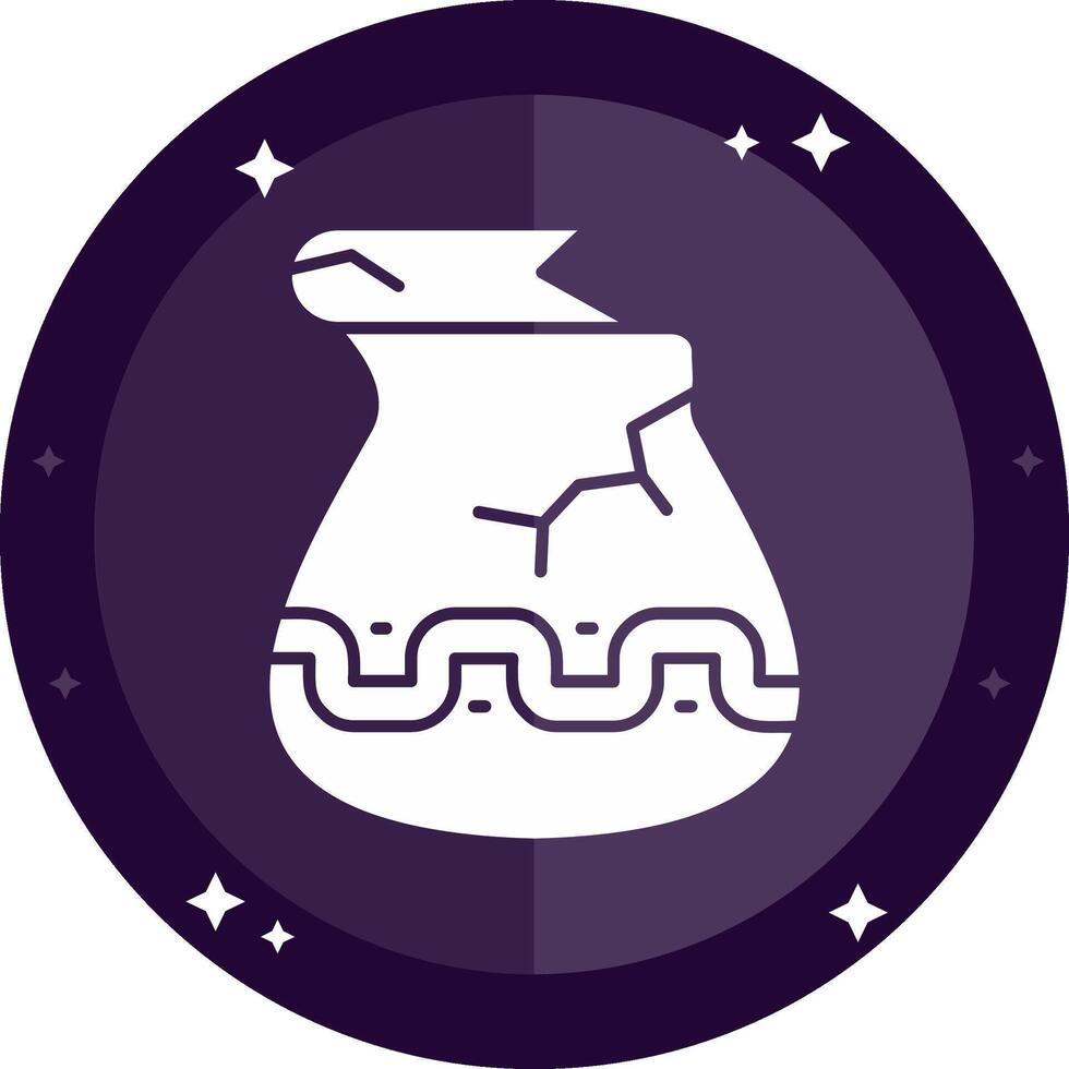 Jar Solid badges Icon vector