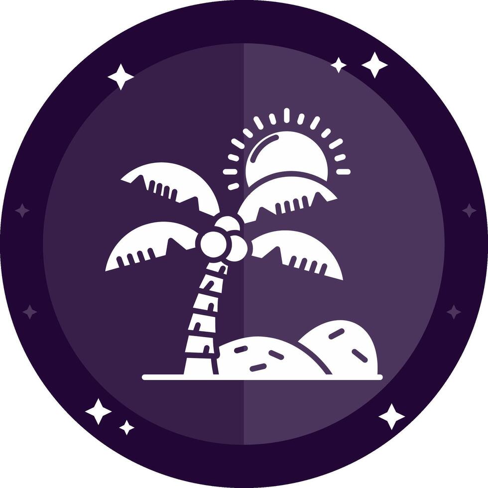 Oasis Solid badges Icon vector