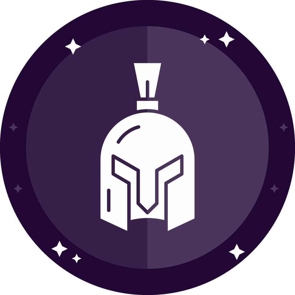 Helmet Solid badges Icon vector