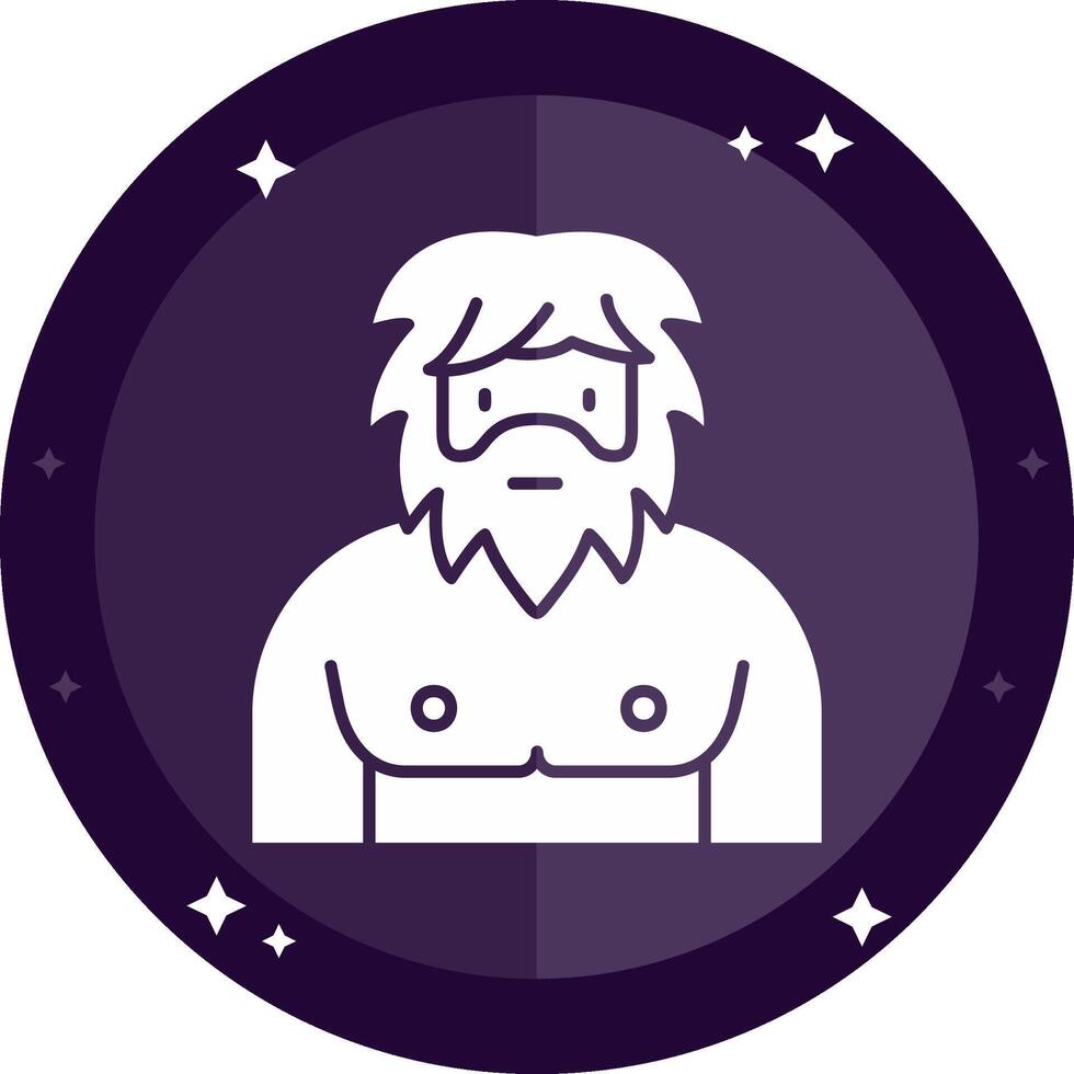 Men Solid badges Icon vector