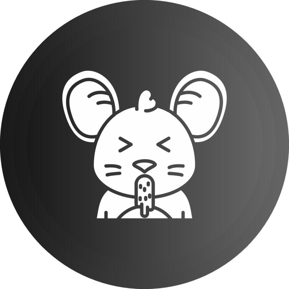 Vomit Solid black Icon vector