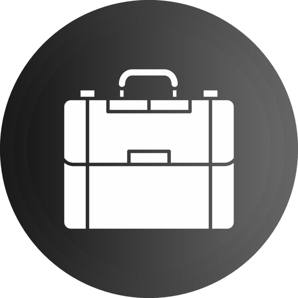 Briefcase Solid black Icon vector