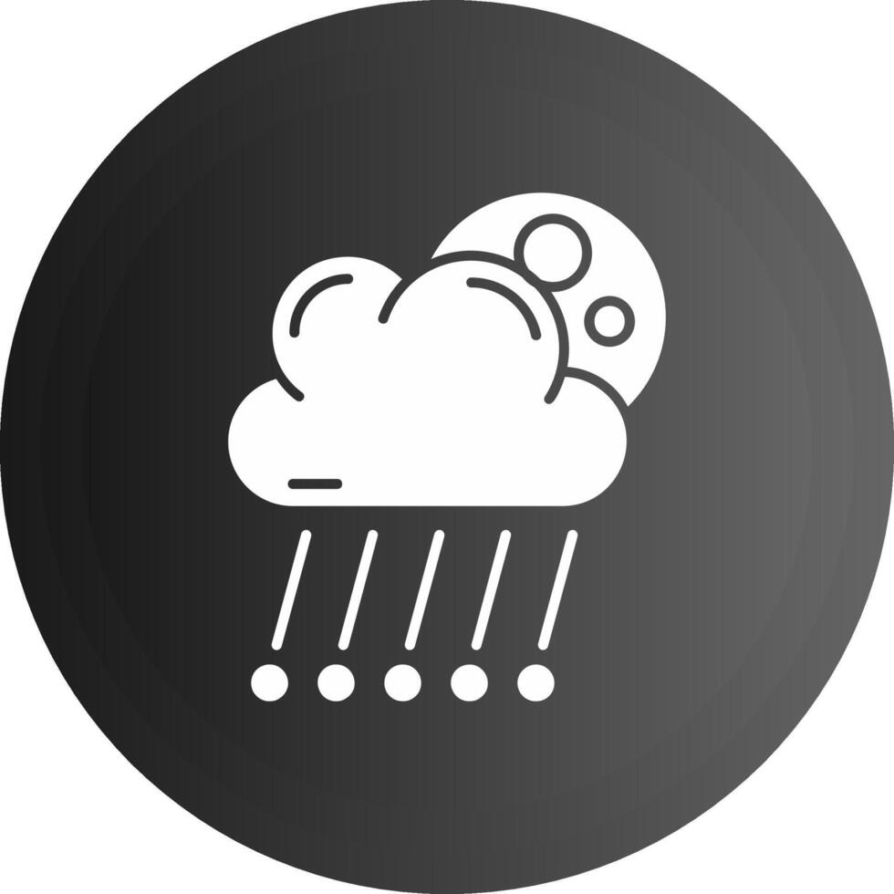 granizo sólido negro icono vector