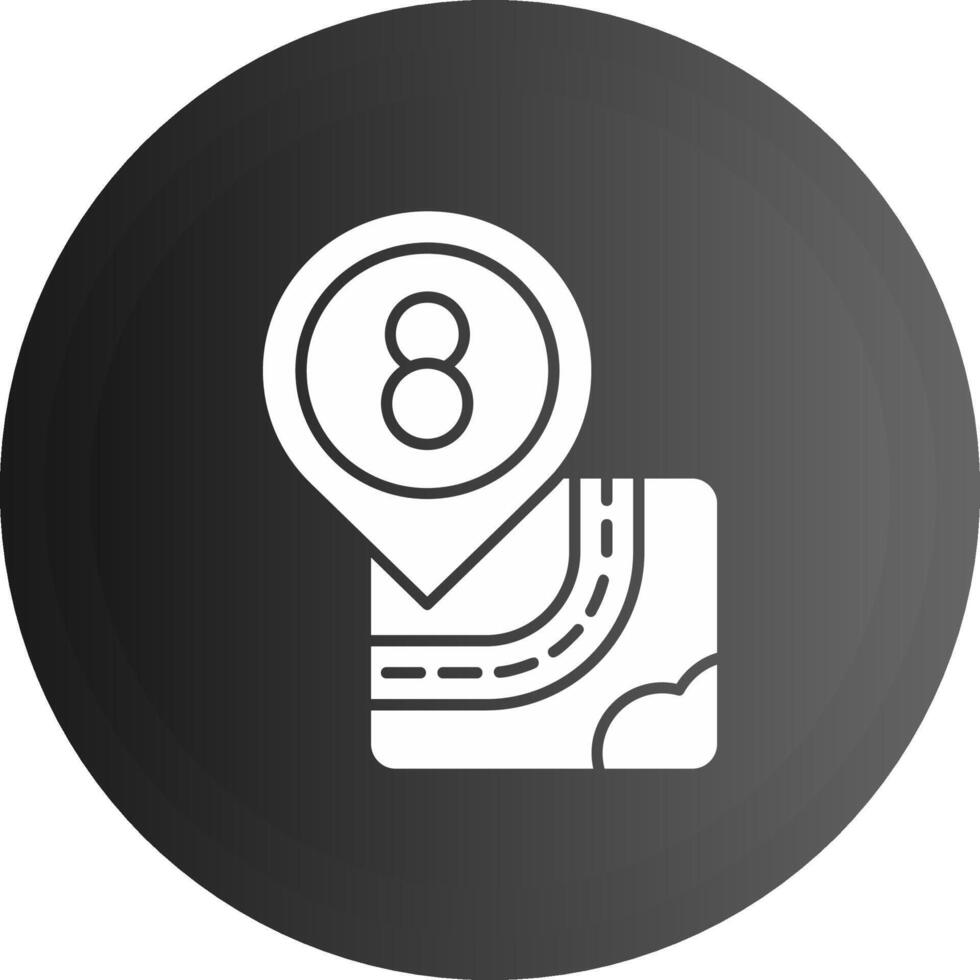 Eight Solid black Icon vector