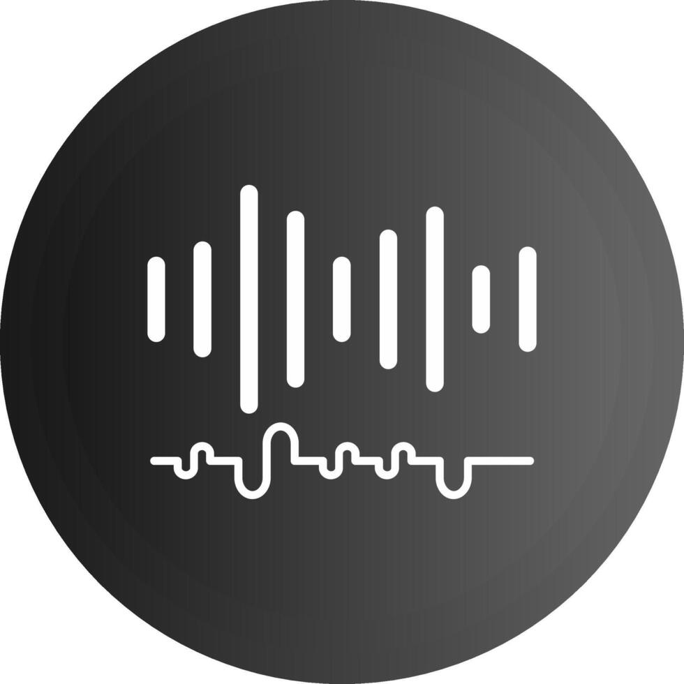 audio sólido negro icono vector