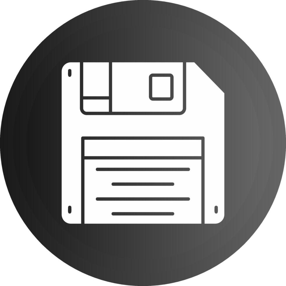 Floppy disk Solid black Icon vector