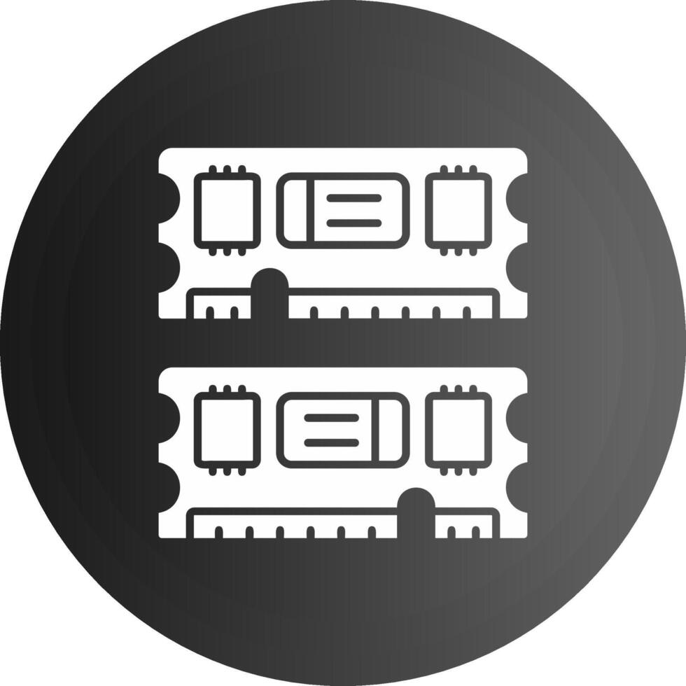 Ram Solid black Icon vector