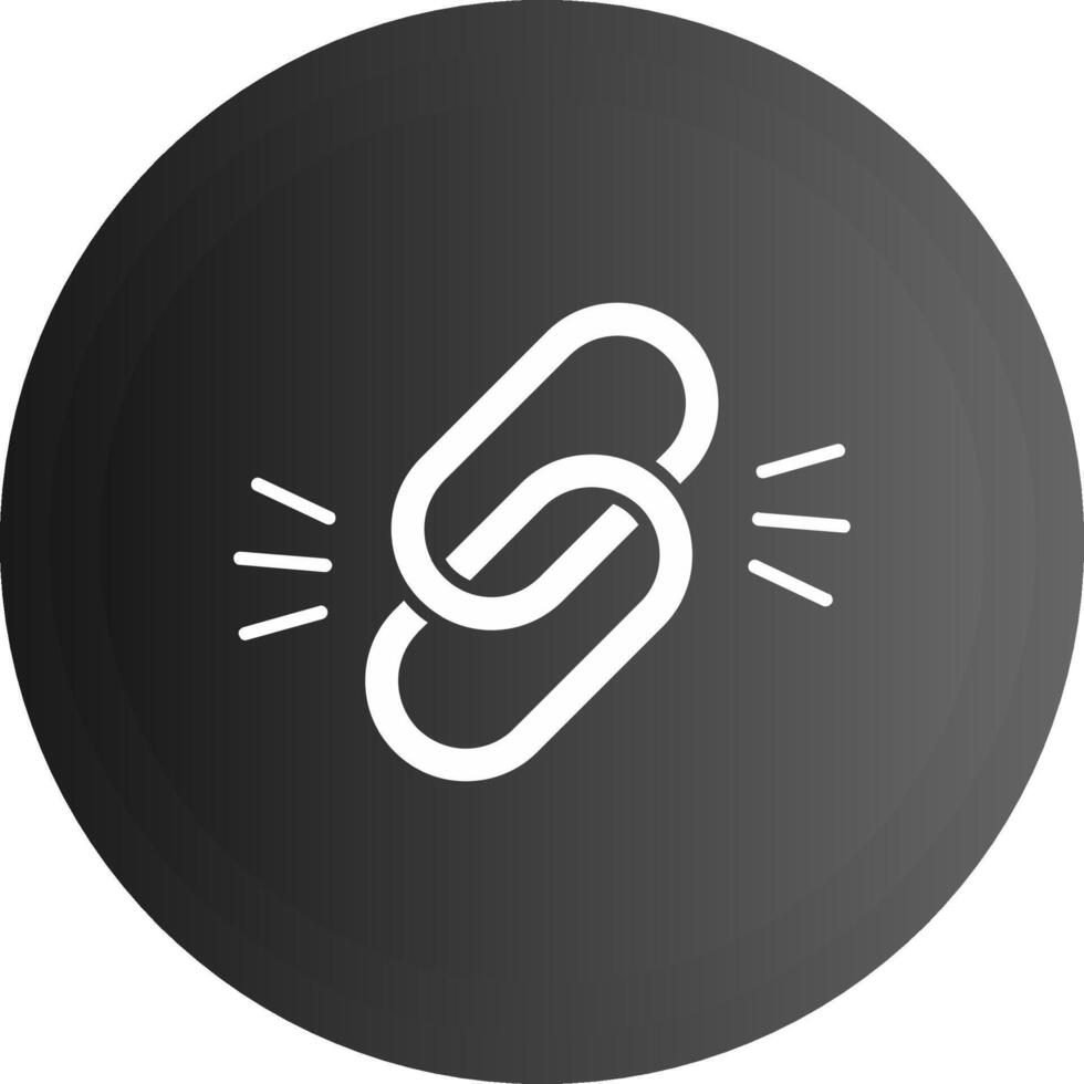 Link Solid black Icon vector
