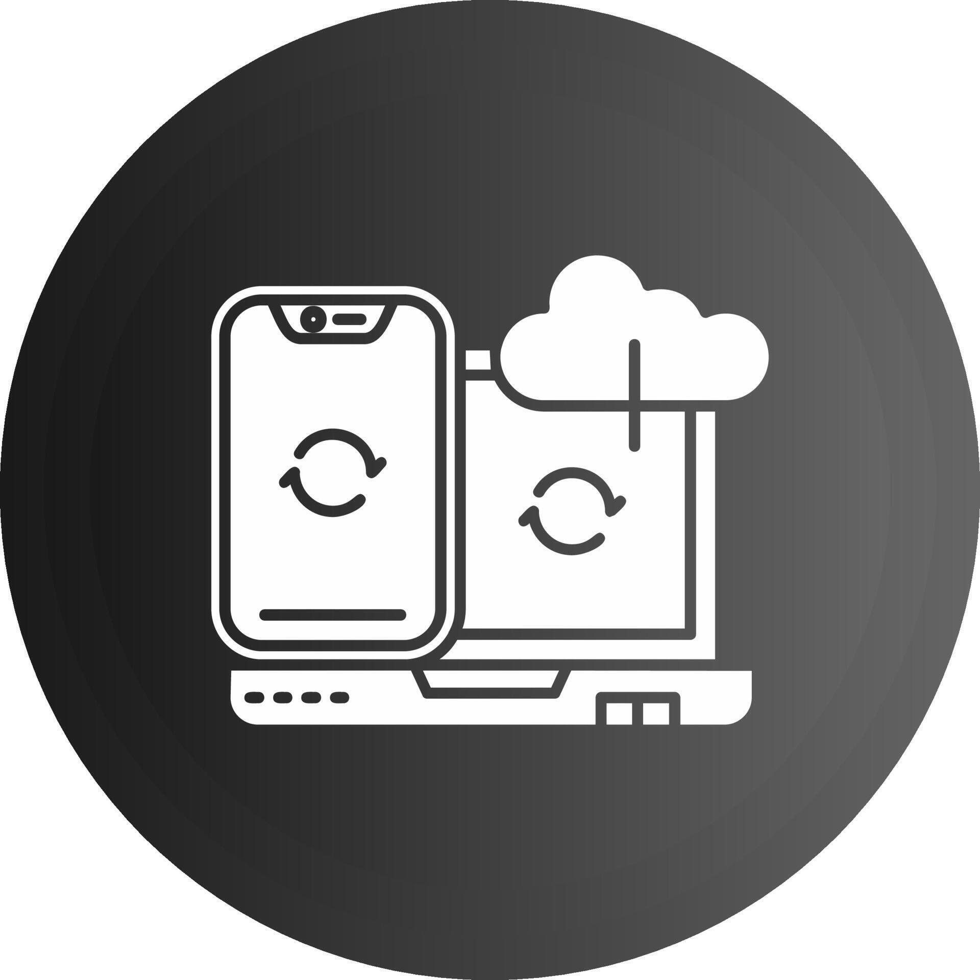 Sync Solid black Icon 38542413 Vector Art at Vecteezy