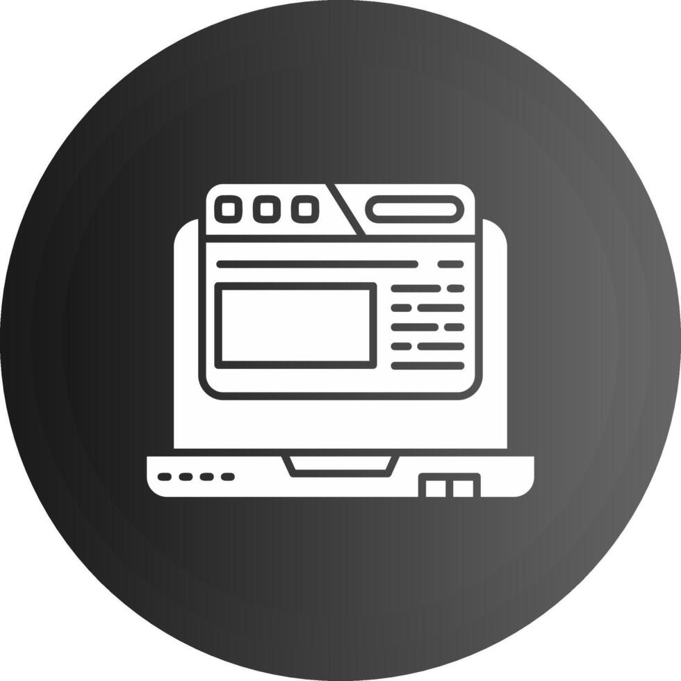 navegador sólido negro icono vector