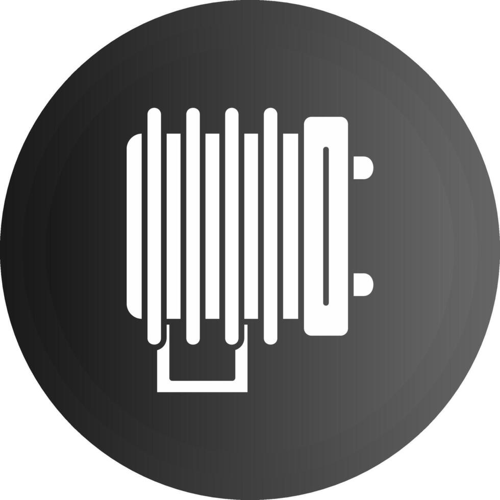 Heater Solid black Icon vector