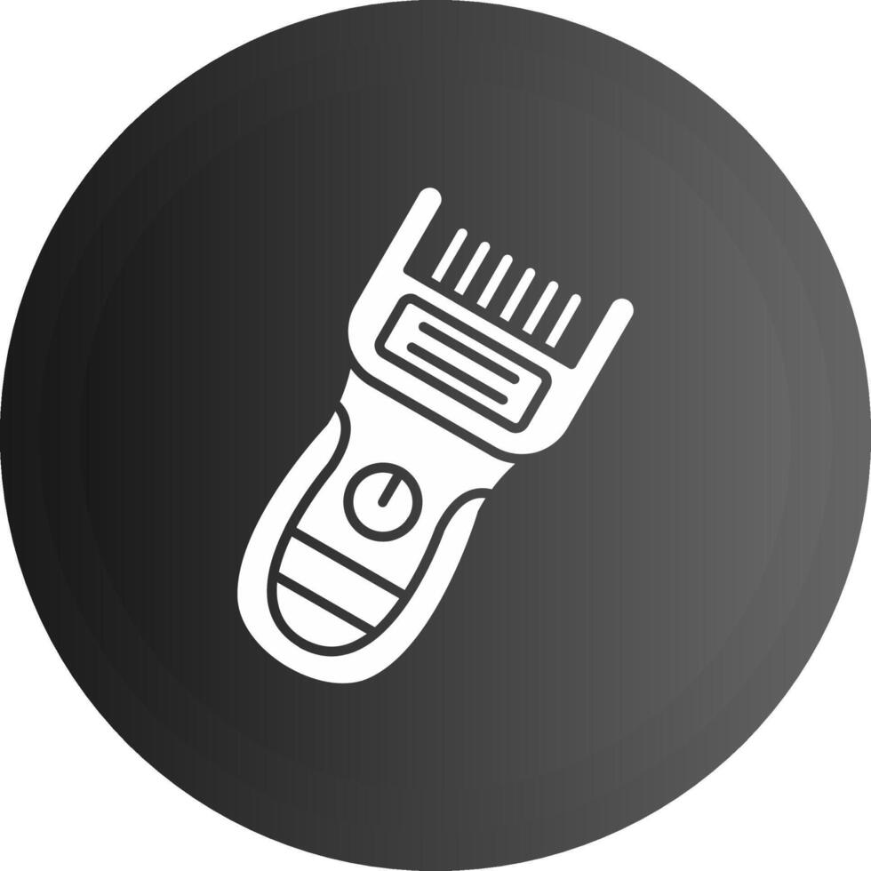 Trimmer Solid black Icon vector