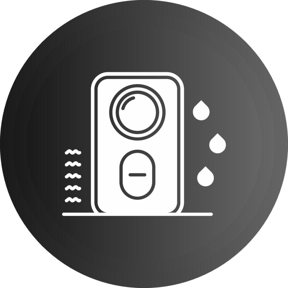 Humidifier Solid black Icon vector