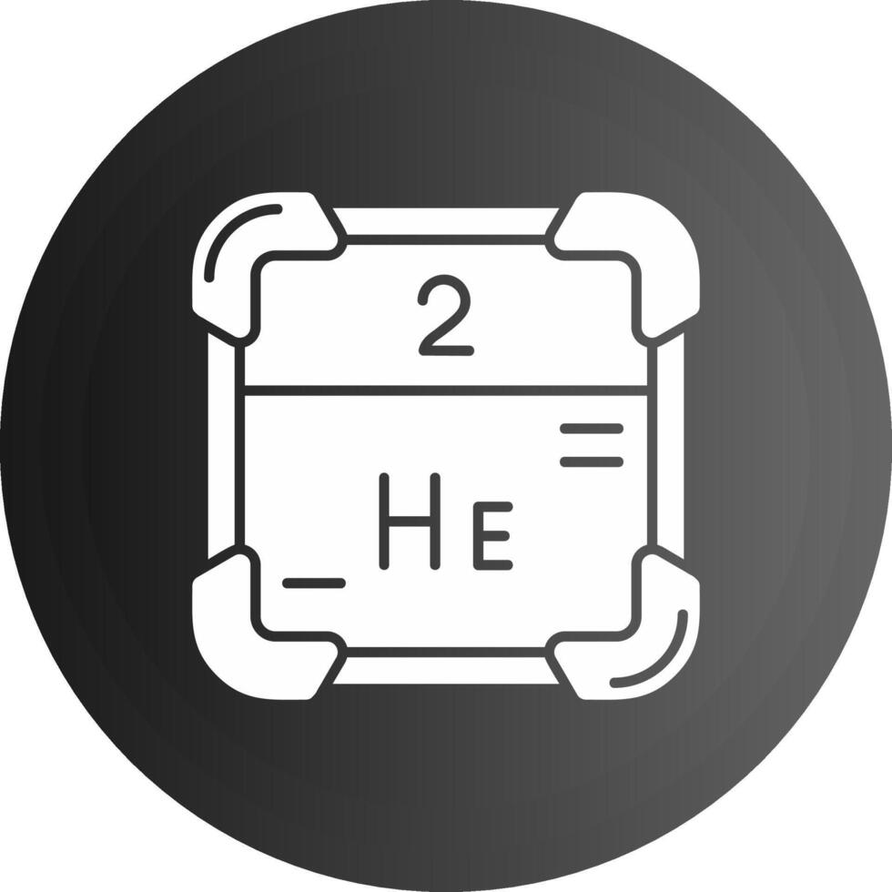 Helium Solid black Icon vector