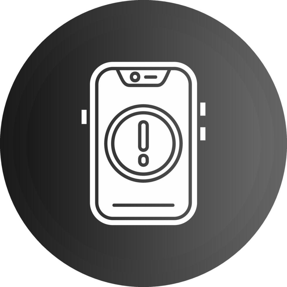 Error Solid black Icon vector