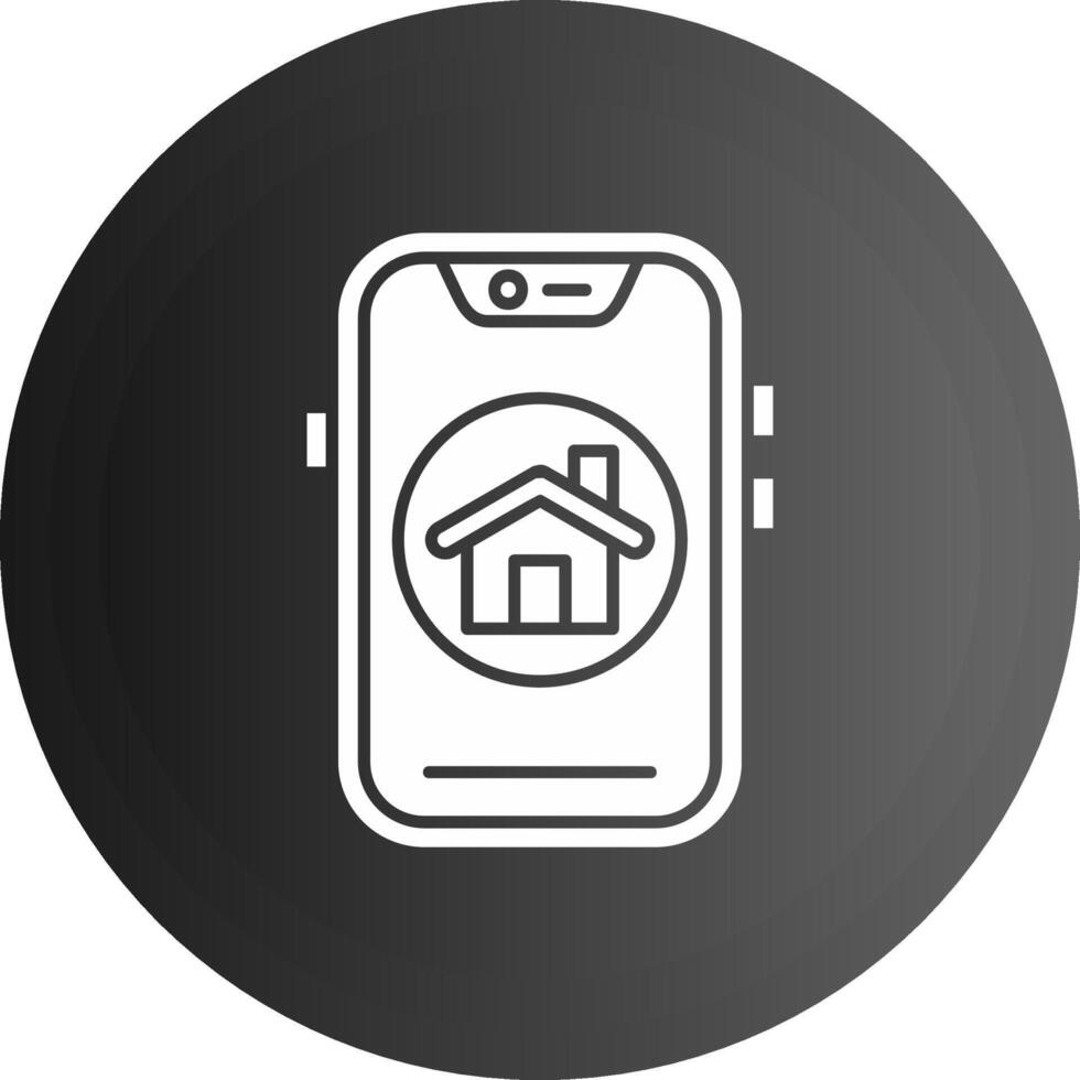 Home Solid black Icon vector