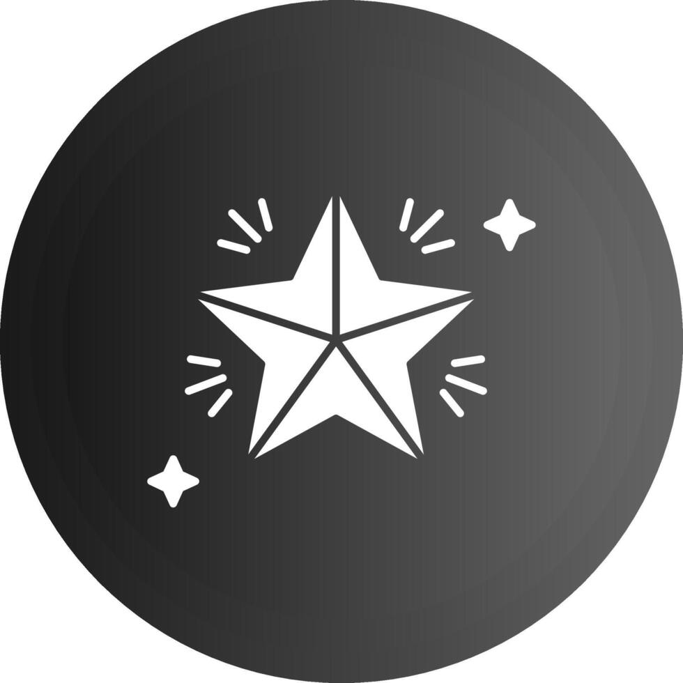 estrella sólido negro icono vector