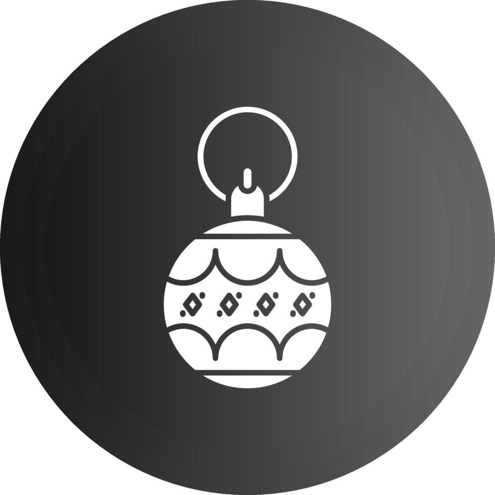 Bauble Solid black Icon vector