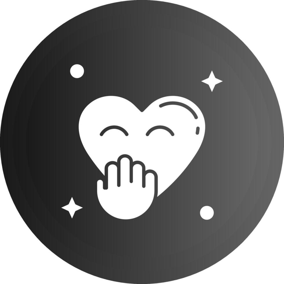 Blush Solid black Icon vector